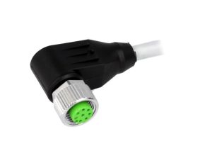 Złącze okrągłe M12 żeńskie kątowe z wolnym końcem przewodów 8pin 7000-17061-2920300