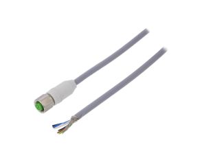 Złącze okrągłe M12 żeńskie proste ekranowane z wolnym końcem przewodów 5pin 7014-13221-3480500