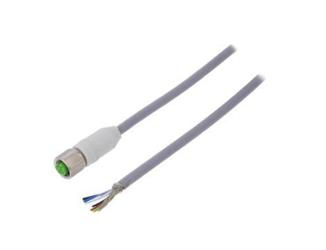 Złącze okrągłe M12 żeńskie proste ekranowane z wolnym końcem przewodów 5pin 7014-13221-3480500