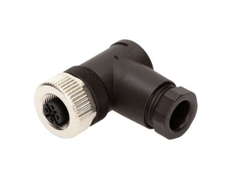 Złącze okrągłe M12 żeńskie kątowe 4pin 7000-13021-0000000