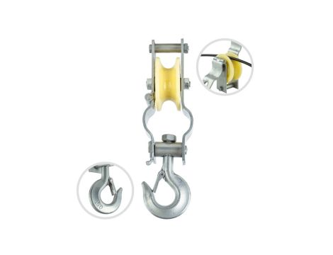 Rolka do rozwieszania kabli napowietrznych 80mm