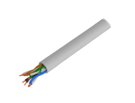Przewód U/UTP Cat 5e Cu 4x2x26AWG PVC 100m szary