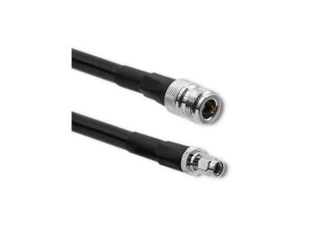 Qoltec Kabel koncentryczny LMR400 N Żeński RP-SMA Męski 5m