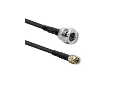 Qoltec Kabel koncentryczny RG58 N Żeński RP-SMA Męski 1m