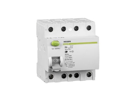 Wyłącznik różnicowoprądowy 4P 63A 30mA typ AC 6kA Ex9L-N