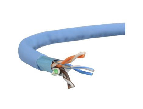 Kabel FTP kat.5 F/UTP 4x2x0,5 niebieski LSOH Telegärtner /500m/