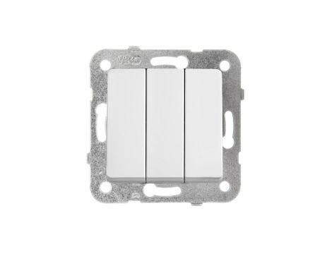 Panasonic LINNERA S Łącznik 3-klawiszowy biały połysk 91440068