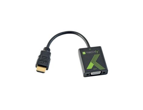 Konwerter Adapter HDMI na VGA D-Sub 1080p M/F Techly