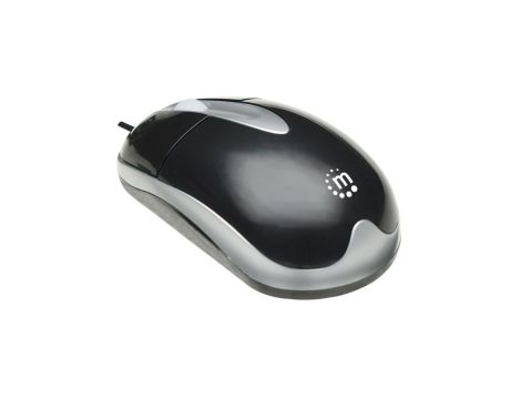 Mysz Optyczna PS2 1000dpi Czarna Manhattan MH3