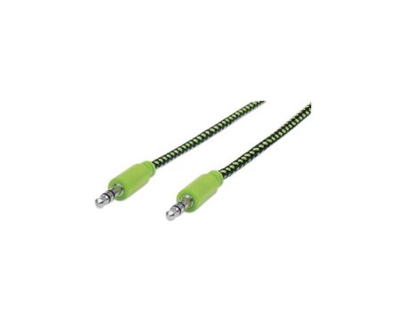 Kabel Audio Mini Jack 3.5mm AUX Stereo 1m w Oplocie