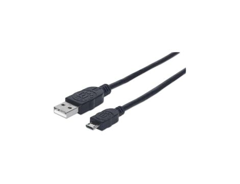 Kabel USB A-MicroB M/M 3,0m USB2.0 Hi-Speed biały 325684