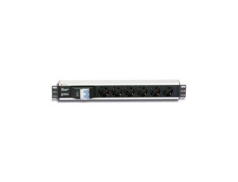 listwa rack 19 1.5u, 6x schuko, wyłącznik nadprądowy, /3 m/