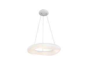 Lampa Wisząca LED VT-7750 82W 7300lm Zmienna barwa światła Ściemnianie Okrągła Biała 3960
