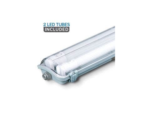 Oprawa hermetyczna LED VT-15022 2x22W 6400K IP65 150CMx2 6400