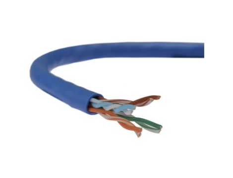 Kabel UTP kat.5e U/UTP 4x2x0,58 linka niebieska Telegärtner /100m/