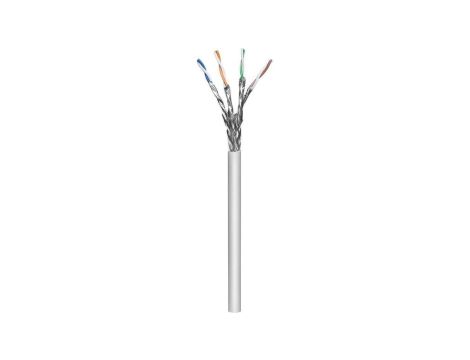 Kabel Skrętka Kat 6A S/FTP linka PIMF szara 100 procent miedzi ITP-C6A-FLS305 /305m/