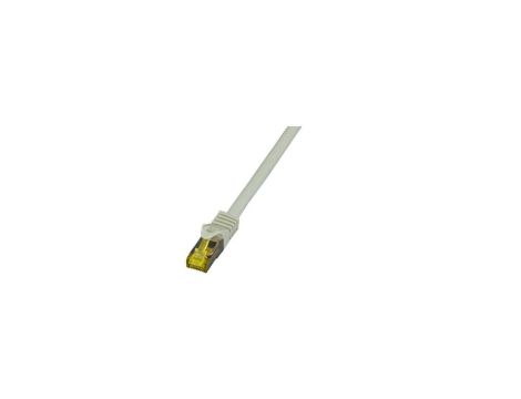 Patchcord SFTP 1m Cat.6a LSZH szary na kablu Cat.7
