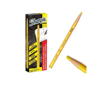 Marker woskowy Dermatograf 2,0mm żółty Sharpie China