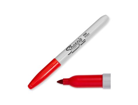 Marker permanentny czerwony 1,0mm Sharpie Fine