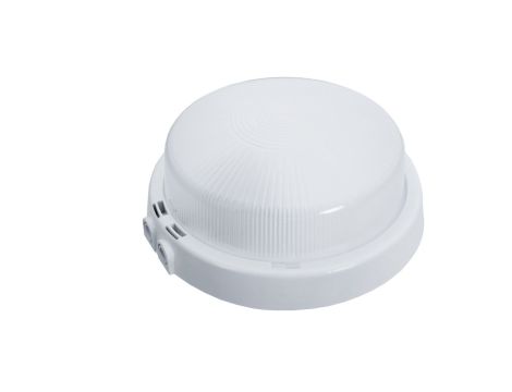 Oprawa RIVA, E27, 100W, biała-polipropylen, 2xdławik, klosz matowy-szkło, IP44 A2110-M