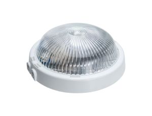 Oprawa TRIO, E27, 100W, biała-polipropylen, 2xdławik, klosz przeźroczysty-szkło, IP44 A2120