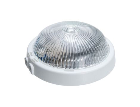 Oprawa TRIO, E27, 100W, biała-polipropylen, 2xdławik, klosz przeźroczysty-szkło, IP44 A2120