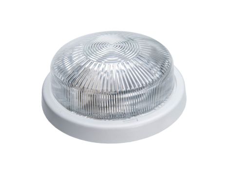 Oprawa STAR, E27, 100W, biała-polipropylen, klosz przeźroczysty-szkło, IP44 A2220