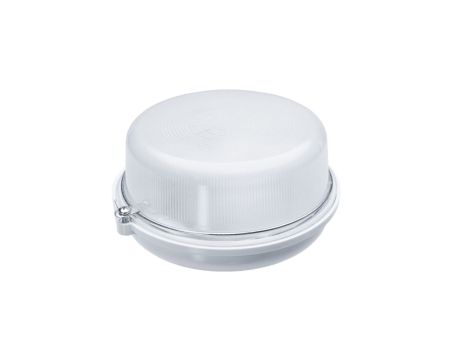 Oprawa SAUNA-7061NC, E27, 100W, biała-bakelit, klosz matowy-szkło, IP54 A2820-M