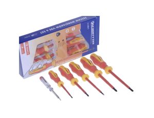 WKRĘTAKI IZOLOWANE DLA ELEKTRYKA -1000V - 6 SZTUK / E38013 -ZESTAW WKRĘTAKÓW 6 SZTUK - 1KV