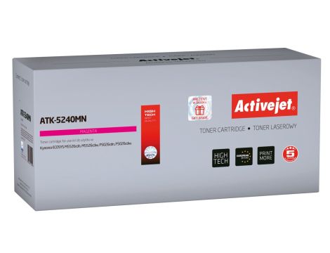 Toner Activejet ATK-5240MN (zamiennik Kyocera TK-5240M Supreme 3000 stron czerwony)