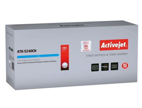 Toner Activejet ATK-5240CN (zamiennik Kyocera TK-5240C Supreme 3000 stron niebieski)