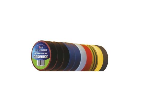 Taśma izolacyjna 15mm x 10m PVC multikolor F615992 /10szt./