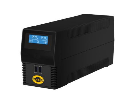Zasilacz awaryjny Orvaldi i600 LCD USB 600VA/360W line-interactive ID600CH