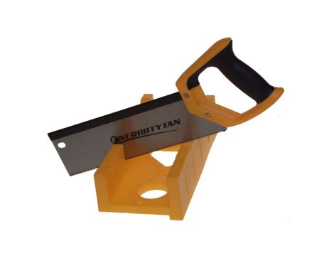 Skrzynka uciosowa z piłą 300mm / Piła ręczna 300mm / Piłka grzbietnica ze skrzynką uciosową / ENERGOTYTAN E31017