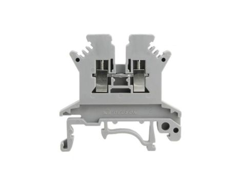 Złączka szynowa przelotowa szara śrubowa 1,5mm2 1P VDE UL