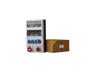 Rozdzielnica budowlana z licznikiem eXT-S/FI 32A 16A 4x230V gniazda Mennekes Doktorvolt 0830