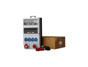 Rozdzielnica budowlana z licznikiem i kablem eXT-S/FI 32A 16A 4x230V SKH Schuko Mennekes Doktorvolt 2339