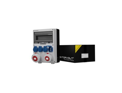 Rozdzielnica budowlana TD 32A 16A IP67 4x230V Schuko Doktorvolt 2213