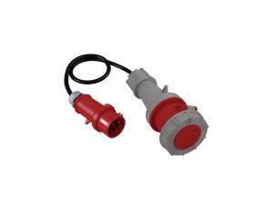 Adapter 1m z wtyczki CEE 400V/32A/5P na gniazdo siłowe 400V/63A/5P 2797