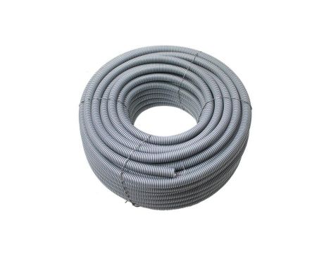 Elektroplast Stróża Rura karbowana 20mm z pilotem szary PVC PIL/50 M/320N 20/16 peszel 50mb (ROLKA) 05.22