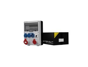 Rozdzielnica budowlana z łącznikiem TD-S 32A 16A 3x230V Schuko Doktorvolt 0281