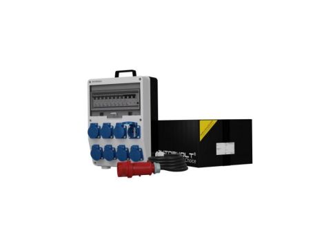 Rozdzielnica budowlana z kablem TD-S/FI SKH 8x230V Schuko Doktorvolt 9719