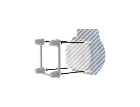 Ramka mocująca dla gniazd tablicowych 230V Doktorvolt 38x38mm 1370