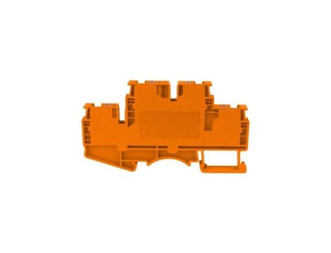 Złączka szynowa zaciskowa pomarańczowa 4mm2 2-piętrowa 4-przewodowa