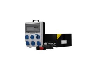 Rozdzielnica budowlana z kablem TD-S/FI SKH 6x230V Schuko Doktorvolt 0557