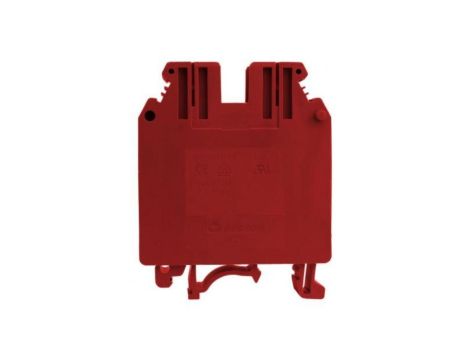 Złączka szynowa przelotowa czerwona śrubowa 35mm2 1P VDE UL 7372