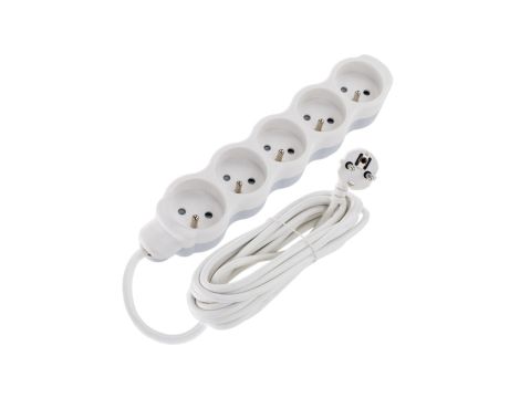 Przedłużacz prądowy 1.5m 5xGN (2P+Z) 3x1,00mm2