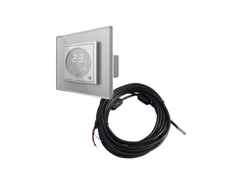 Livolo termostat pokojowy dotykowy szary z podłogowym czujnikiem temperatury komplet z ramką