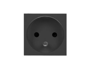 Gniazdo modułowe zu czarne 45x45mm 16A 230V OR-GM-9010/B/FR