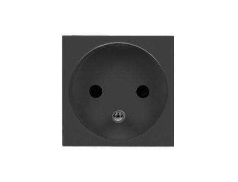 ORNO gniazdo modułowe zu czarne 45x45mm 16A 230V OR-GM-9010/B/FR